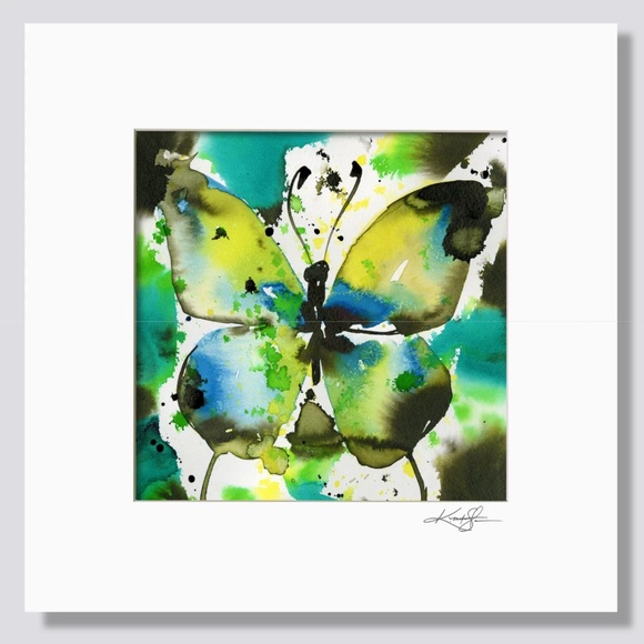 Original Watercolor Butterfly Painting, Kathy Morton Stanion - Butterfly Song 4 - Picture 1 of 2